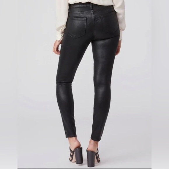 Paige Hoxton Ankle Jean Petite Black Fog Lux Coating Size 29 NWT - Picture 6 of 6